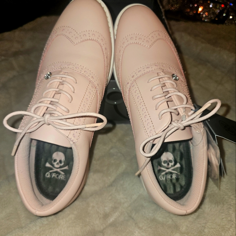 G/FORE ladies Brogue Gallivanter blush golf shoes